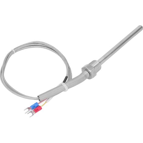 Thermocouple type K 0-400°C 3/8 NPT 8x100mm inox sonde température 1m/3.28ft (1/5)