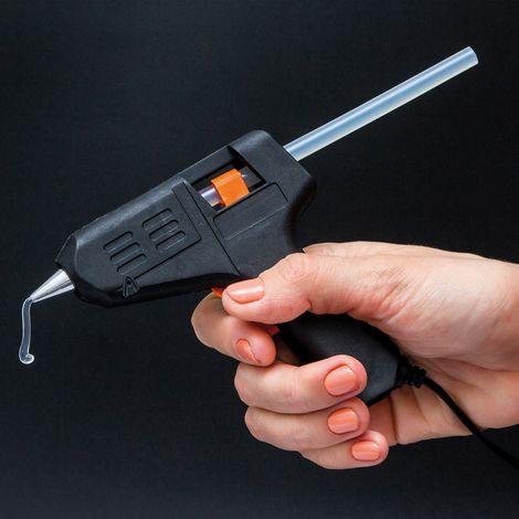 PISTOLET A COLLE CHAUDE 40W ET 2 RECHARGES M12 (1/3)