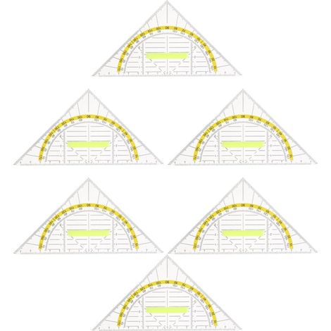 Règles triangulaires à surface lisse et résistante pour le dessin (1/5)