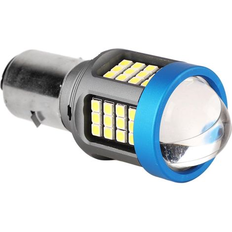 Motorcycle Headlight Bulbs, LED Motorcycle Headlight Bulb White High Brightness Wide View Motorbike Front Light Bulbs (BA20D) (1/5)