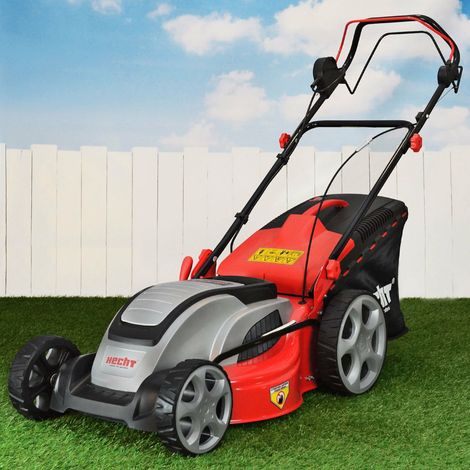 Tondeuse électrique filaire 1800 W – Largeur de coupe 46 cm – Réglage central 7 positions 30-75 mm – Fonction déchiquetage incluse – Hecht (1/5)