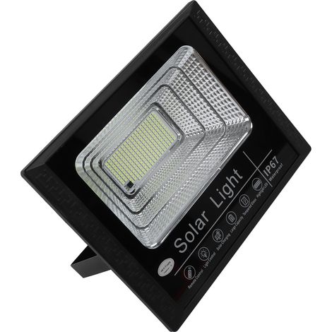 Panneau lumineux solaire 8W 6V avec télécommande et minuterie, lampadaire solaire, protection IP67 (1/5)