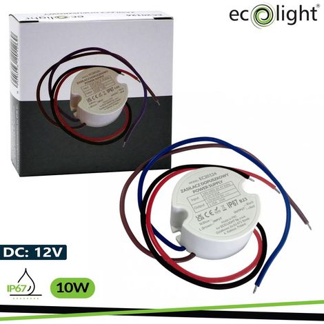 ALIMENTATORE IP67 10W 12V 0,83A 50X50X22MM (1/3)