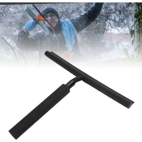 Raclette à vitre avec manche télescopique en acier inoxydable, idéale pour nettoyer les carrelages, les murs, les sols, les voitures et les salles de bain. (1/3)