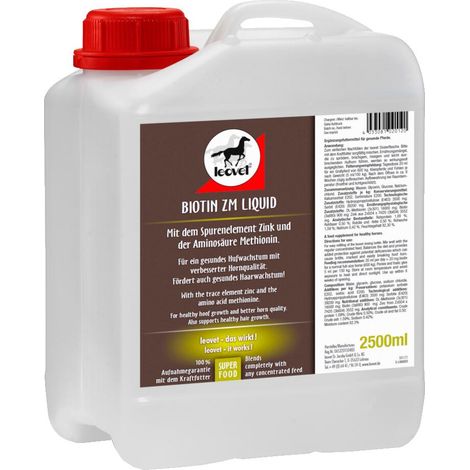 Leovet Biotin ZM liquide 1 l pour une croissance saine des sabots, une meilleure qualité de la corne