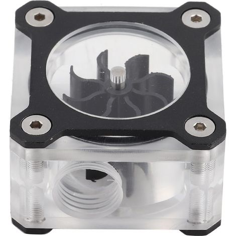 Débitmètre pour Refroidissement Liquide, Accessoire PC Transparent PMMA, Filetage G1/4 (Noir) (1/5)