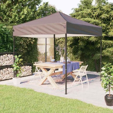 Tente de fête-Tente de réception pliable Taupe 3x3 m (1/5)