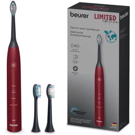 Beurer SC30BF2025 SC 30 Limited Edition Spazzolino elettrico sonico 4 modalita' timer autonomia 360 h colore Ciliegia