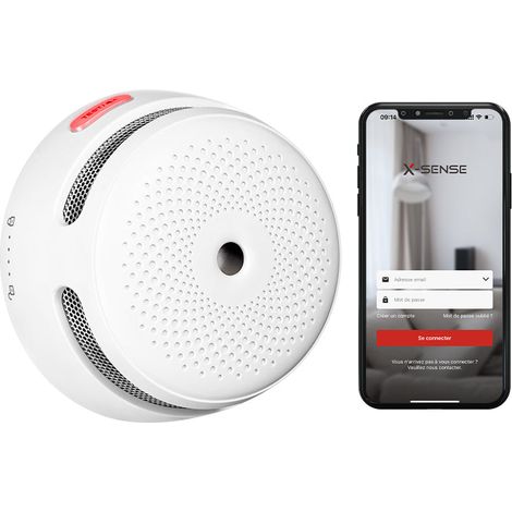 X-Sense Rilevatore di Fumo e Allarme con Wi-Fi Integrato, Gestibile Tramite l'App X-Sense, Sensore Fotoelettrico e Batteria Sostituibile, Conforme a EN 14604, XS01-WX, Confezione da 1