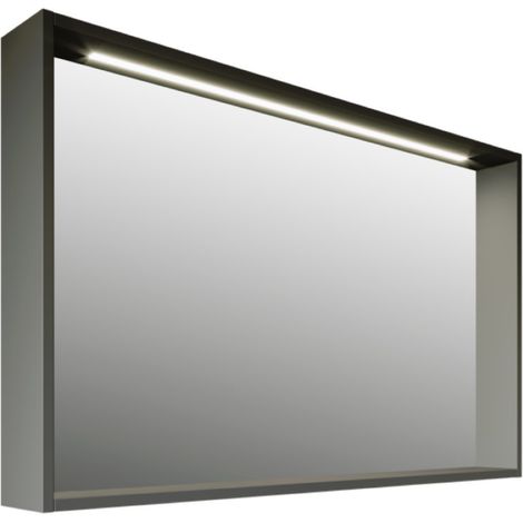 Specchiera quadrante 84xH73x15 con striscia LED colore Grafite Opaco (1/3)
