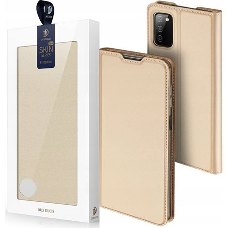 Custodia Dux Ducis Skin Pro con chiusura a libro per Samsung Galaxy A03s, colore oro. (1/5)
