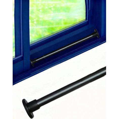 Barre de sécurité réglable pour porte coulissante, serrure pour porte fenêtre en métal avec têtes en caoutchouc. Structure durable, améliore la sécurité de la maison, adaptée à la plupart des portes (1/4)