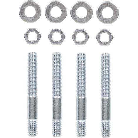 Kit de montage de carburateur de 2-1/2 pouces, jeu de goujons métalliques pour carburateur avec joint, pour collecteur d'admission fileté de 5/16 pouce (1/5)
