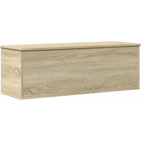 Maison Exclusive - Caja de almacenaje madera ingeniería roble son