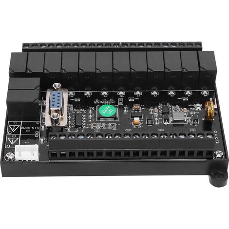 Carte de commande PLC, automate programmable, module de relais temporisé, entrée analogique FX1N-30MR, 10-28 V CC (1/5)
