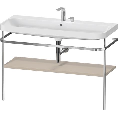 Duravit Happy D.2 Plus c-shaped Set mit Metallkonsole,