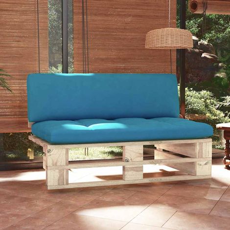 Canapé central palette de jardin-Salon de jardin Sofa extérieur bois de pin imprégné 738716 (1/5)