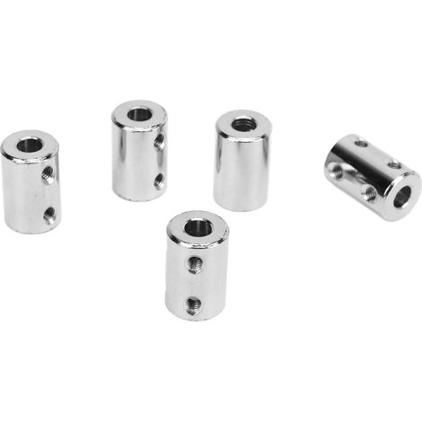 Cinq accouplements d'arbres flexibles et connecteurs d'arbres de moteur en acier haute résistance de 6 à 6 mm pour la transmission. (1/5)