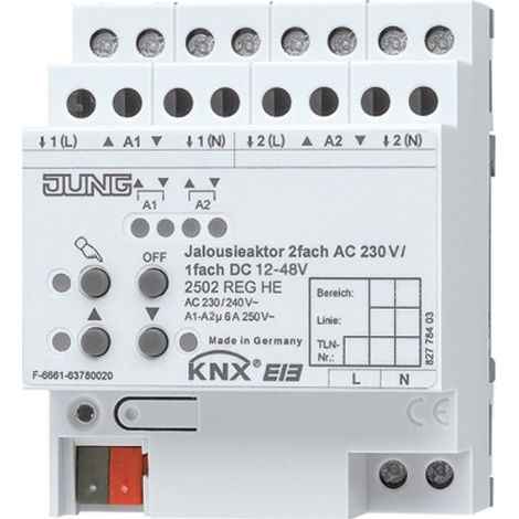 JUNG 2502REGHE KNX ACTIONNEUR DE STORE 2 CANAUX
