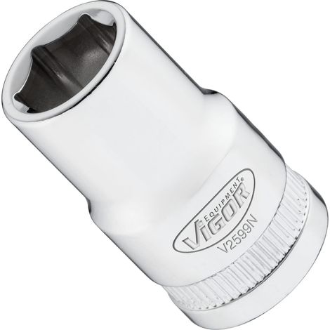 Douille V2599N Carr creux 1/2pouce (12,5mm) Profil 6 pans extrieurs Taille 13 mm