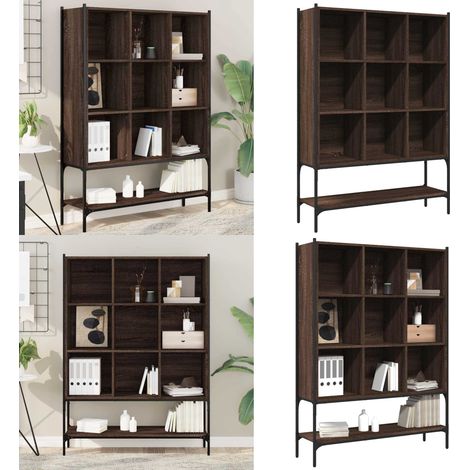 Bücherregal Braun Eichen-Optik 102x30x141,5 cm Holzwerkstoff - BucheRegal - Eiche Optik - Holzkörper - Regal - Aufbewahrung - Home & Living