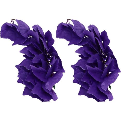 Plantes de reptiles artificielles, 2 pièces, Terrarium suspendu en plastique réaliste avec ventouses pour crabe ermite Geckos (1/5)