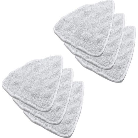 Lot de 6 lingettes pour nettoyeur vapeur - Compatibles avec Vileda Steam Plus - Recharge - Convient à tous les sols - Recharge pour balai vapeur en microfibre Hot & Spray (1/5)