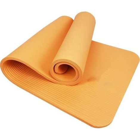 Tapis De Yoga - Mousse - 183 x 61 x 0.8 cm - Antidérapant - Orange - 1 Pièce (1/4)
