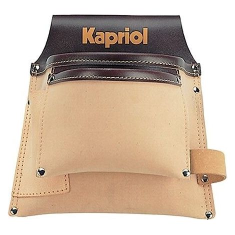 Borsa porta attrezzi da Carpentiere Similpelle 2 Tasche - Kapriol (1/2)