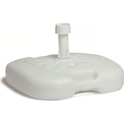 Pied de parasol léger Abs 20 litres blanc