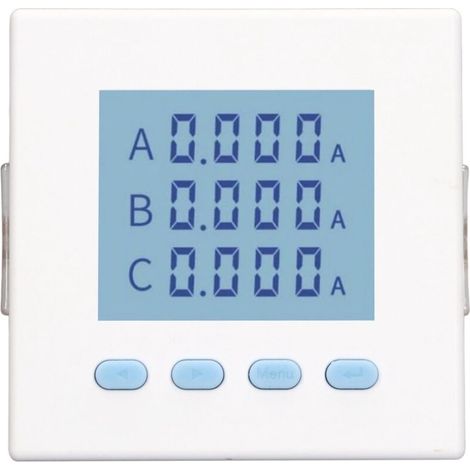 Compteur d'énergie triphasé numérique, testeur de consommation électrique, moniteur intelligent LCD AC220V 5A, ampèremètre (1/5)