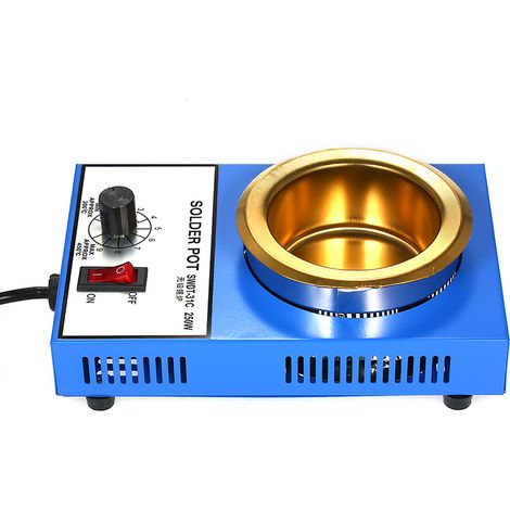 Pot à souder compact à température réglable 250 W 220 V 80 mm 800 g pour le soudage et le brasage (1/5)