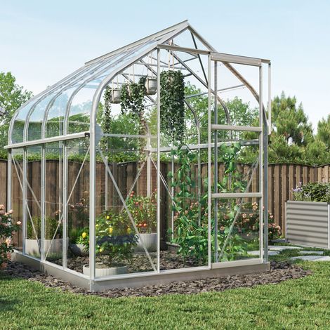 Vitavia Gewächshaus "Orion 5000", aluminium eloxiert, 5,0 m², 3 mm ESG (1/5)