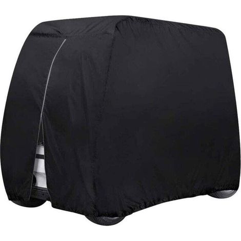 Housse De Voiturette De Golf étanche pour 4 Passagers, Convient à EZ GO, Club Car Yamaha, avec Tissu Oxford Durable étanche à La Poussière 210D,275×122×168cm (1/4)