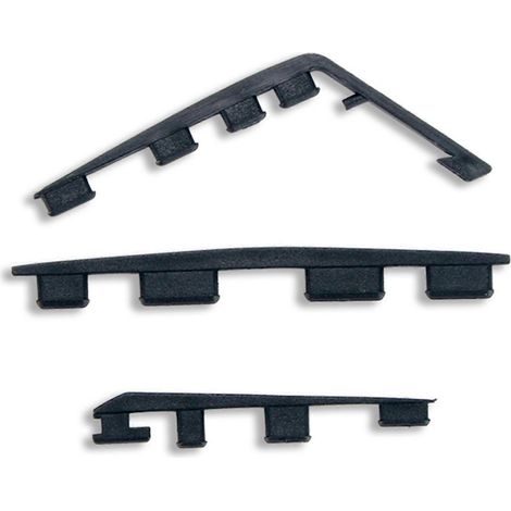 Lot de 3 patins de protection anti-poussière en caoutchouc pour boutons de console CUH-1100/1000 (noir) (1/5)