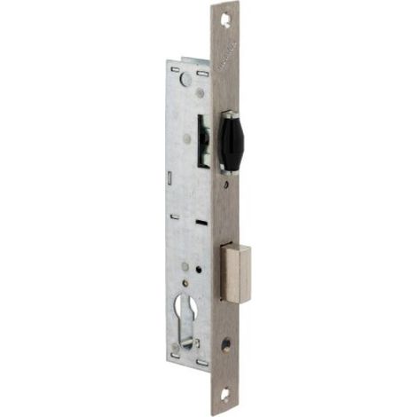 Serrure à larder à rouleau pour profil étroit type MTX 880 en coffre de 36mm pêne + 5 mm - MÉTALUX (1/3)