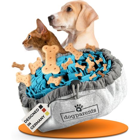 Tapis à renifler pour chien petit et grand - Tapis à renifler robuste pour chien - Jeux de recherche pour chiens - Jouet à renifler pour chien - Bleu (1/5)
