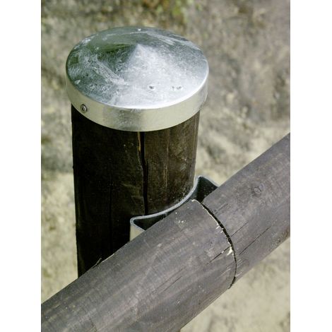 GAH Alberts Pfostenkappe Ø 80 mm rund flache Form TZN - 205928