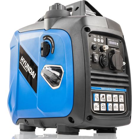 Générateur onduleur portable Hyundai 2000 W léger et silencieux voyages camping HY2350Si-EU