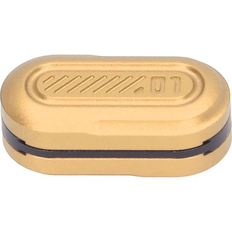 Curseur Haptique Magnétique 3 Couches Anti-Stress pour Adultes, Forme Capsule Métallique, Jouet Sensoriel Apaisant Jaune (1/5)