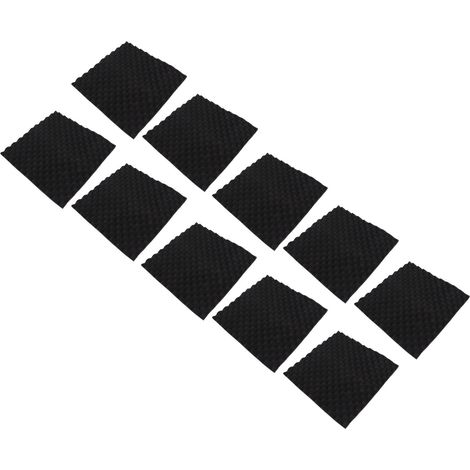 Kit de 10 panneaux acoustiques en mousse absorbante pour l'isolation phonique et le home studio. (1/5)