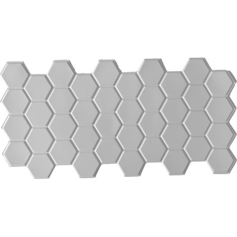 Pannelli 3D Rivestimento a parete in PVC effetto CERAMICHE ESAGONALI 96x48cm Realistici, isolanti, idrorepellenti.