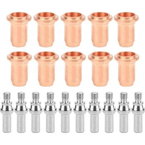 Kit de torche PT60 pour soudage comprenant 10 électrodes 52582 et 10 buses 51312 (1/5)