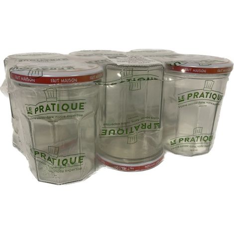1 Barattoli di Marmellata 324ml ø82mm Confezione da 6 - Le Pratique