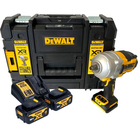 Avvitatore a impulsi a batteria DeWalt DCF 961 M2T 18 V 1632 Nm 1/2" brushless + 2x batteria ricaricabile 4,0 Ah + caricatore + TSTAK (1/5)