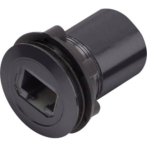 TRU COMPONENTS RJ45-02-BK Presa ad incasso RJ 1417397 Presa Nero 1 pz. (1/3)