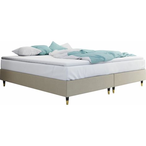Cama continental Logan 109, Manila 02, Doble, Continental, 140x200, Tapiz, Somieres, 140x200x47cm