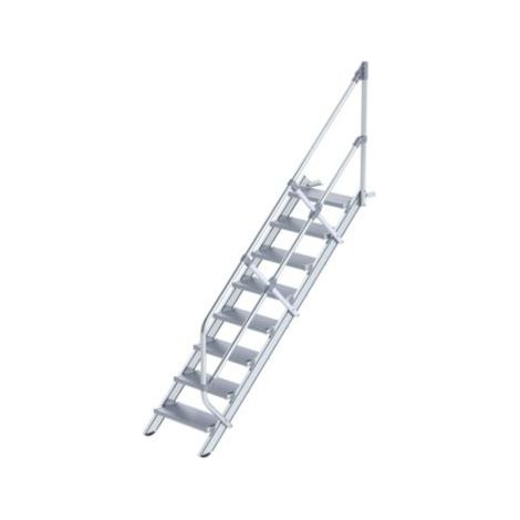 MUNK Treppe 45°  inkl. einen Handlauf, 600mm Stufenbreite, 8 Stufen