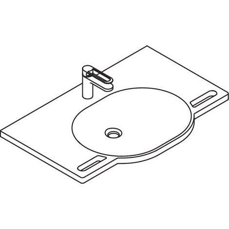 HEWI 950.19.016 Ensemble produit Lave-mains et robinetterie (1/3)