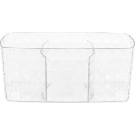 Organisateur De Cosmétiques, Boîte De Rangement, Porte-pinceaux De Maquillage En Cristal À 3 Compartiments Pour Eye-liners, Rouges À Lèvres, Mascara (1/5)